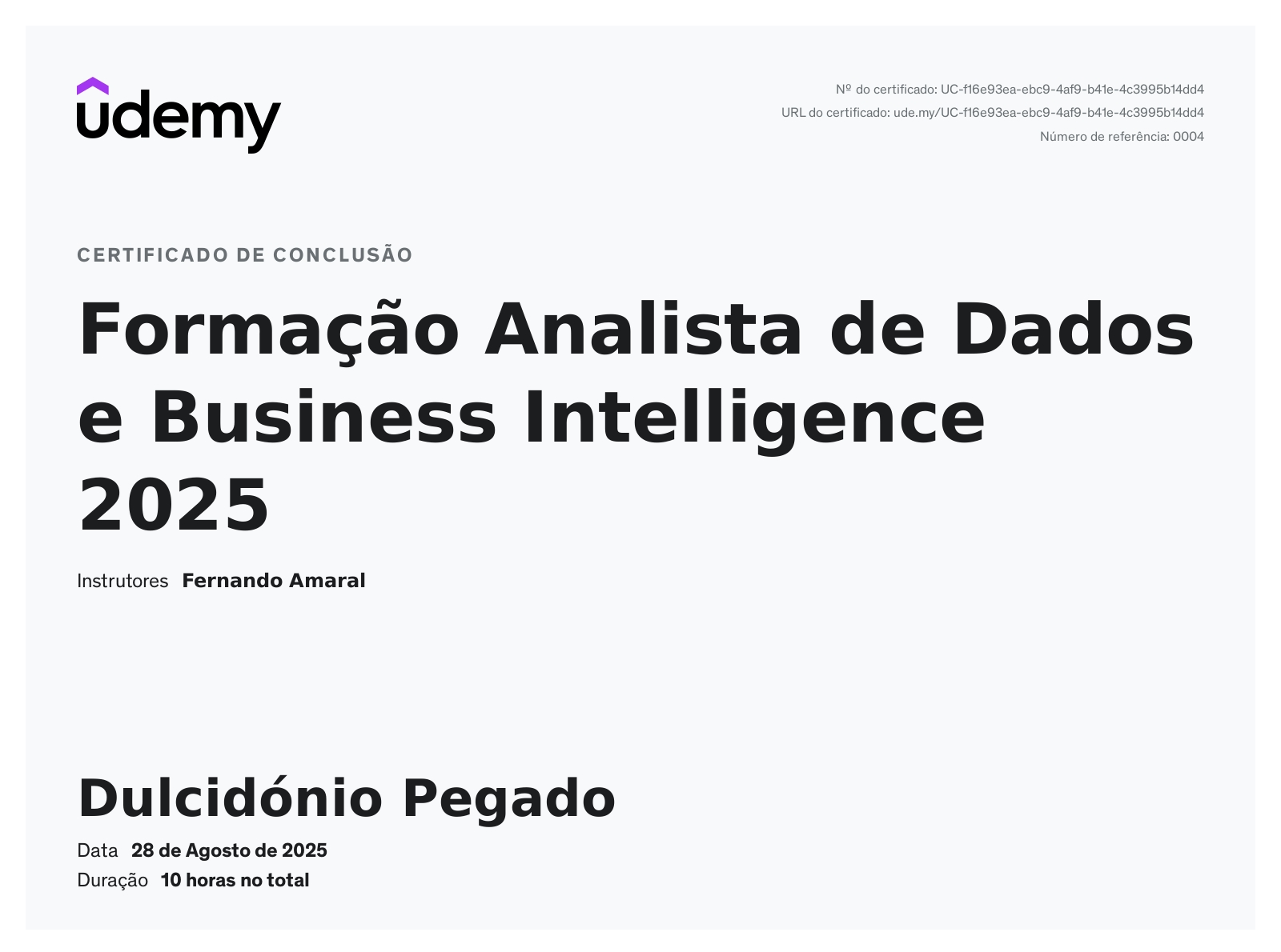 Formação Analista de Dados e Business Intelligence 2025